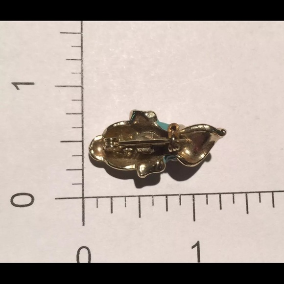 TRIBAL PIN TEAL FACED WITH A LIP PLATE RED LIPS White Crystal /Diamond like Eyes - Picture 5 of 8